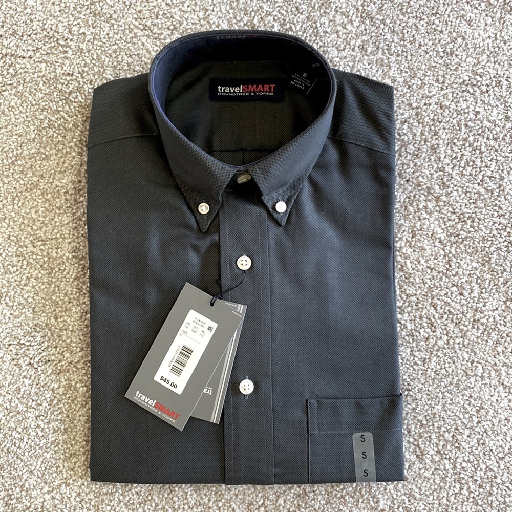 TravelSMART size S long sleeve button down shirt (NEVER BEEN WORN)